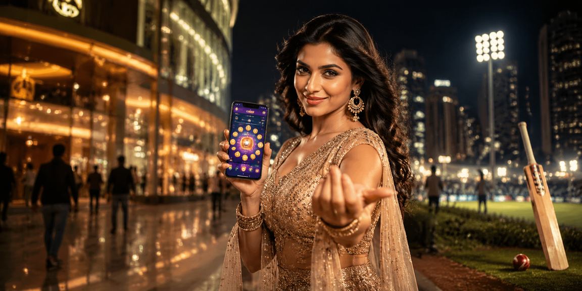 Delhi cricket betting atmosphere with Bollywood theme